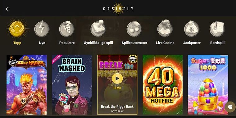Skjermbilde av Casinoly casino